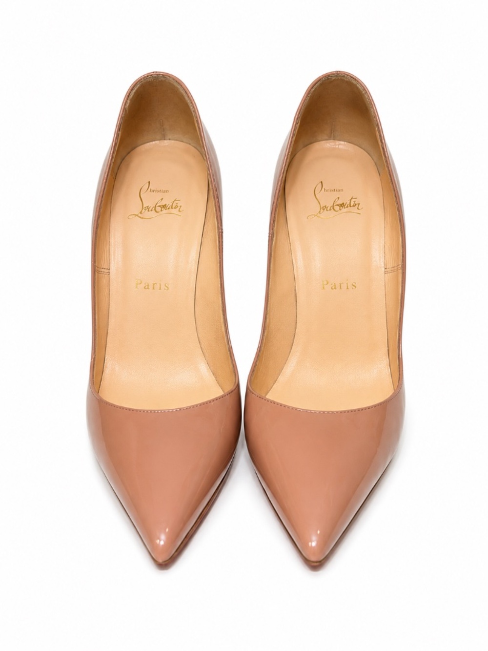 Christian Louboutin So Kate 120 Nude Patent Leather Pumps - Picture 2 of 8